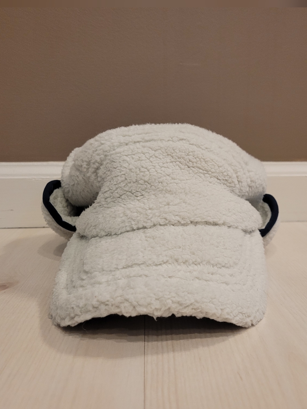 NEW FP Movement Windchill Cap Trapper Hat Free People Blue White Cream Faux Fur - Picture 7 of 11